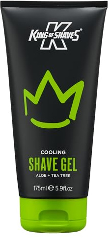 King of Shaves Gel de afeitado refrescante Aloe+Árbol de té 175ml