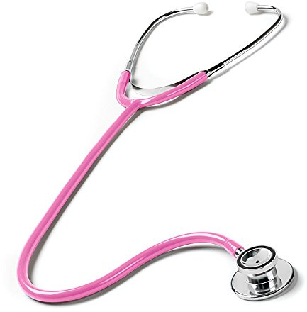 Prestige Medical Dual Head Stethoscope, Hot Pink, 3.6 Ounce
