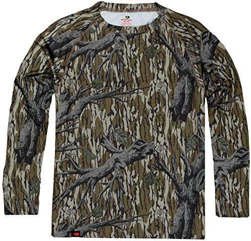 Mossy Oak Uomo Caccia Camicia Camo Vestiti Manica Lunga