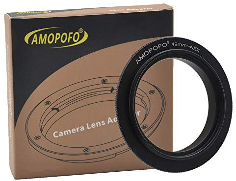 49mm Filter Thread Macro Reverse Mount Adapter Ring,& for Sony E-Series Camera A6500 A6300 A5100 A6000 A5000 A3000 NEX-5T NEX-3N NEX-6 NEX-5R NEX-F3 NEX-3 NEX-5 A7RIII A9 A7III A7 A7s A7R A7II A7RII A