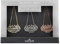 BarCraft Lot de 3 Étiquettes à Carafes pour Alcools avec Chaînes, Rhum, Vodka, Gin, Aluminium - Couleurs Variées
