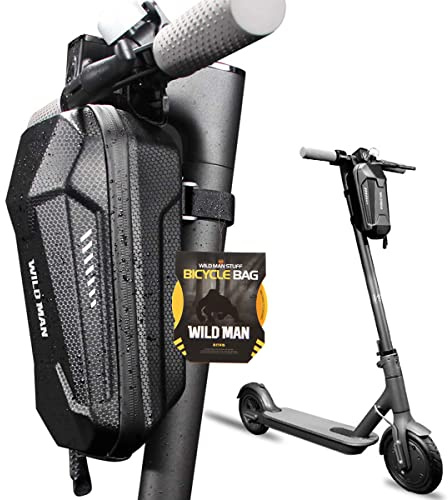 Wild Man - Bolsa para Manillar de Scooter E, 2 L, Color Negro