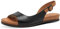Jana Damen Sandalen flach mit verstellbarem Riemen Vegan, Schwarz (Black), 40 EU