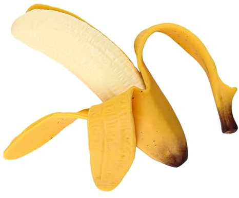 ANBOOR Banane Squishies Spielzeug, simulierte Banane, Stressabbau-Fidget-Spielzeug,Obst-Drückspielzeug,, Party-Gefälligkeiten für Kinder
