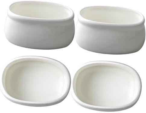 ABOOFAN 4pezzi Contenitore in Ceramica Per Bustine Di Tè Scatola Di Conservazione Per Bustine Di Zucchero Design Semplice e Pratico Adatto Per Organizzare Capsule Tè e Zucchero