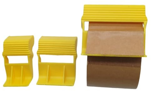 Poludatly Dispensador de cinta adhesiva, herramienta cortadora de cinta adhesiva, cortador compacto de tapa de cinta, herramienta dispensadora de corte de cinta, dispensador de cinta de embalaje para