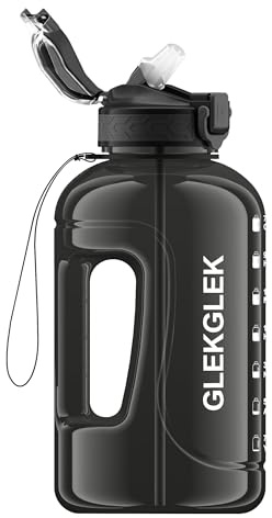 GLEKGLEK 2L Water Bottle with Straw, BPA Free