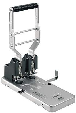 Rexel HD2150 Locher (2-fach-Lochung, robustes Metall, Kapazität 160 x 80 g/qm) silberfarben/schwarz