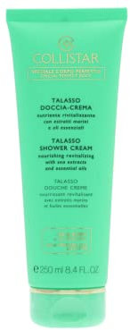 Collistar Talsso Doccia Crema, Deterge delicatamente, dona energia e vitalità alla pelle, Con burro di Karitè che lascia la pelle vellutata, per tutti i tipi di pelle, 250ml