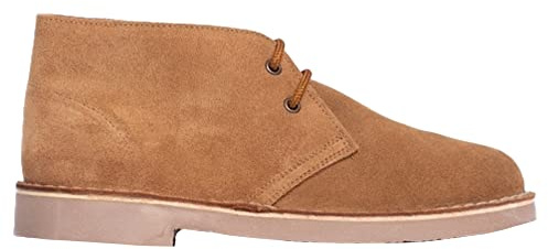 Roamers M467-CS/BS Unisex Suede Desert Boots - Sand - Size UK 11