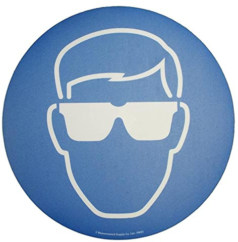 Floor Marker 430mm dia. Eye Protection Symbol