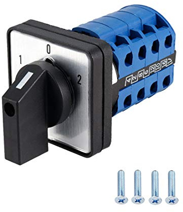VictorsHome Changeover Selector Switch LW28-20 3 Position 16 Terminals Universal Rotary Cam Latching Switches 550V 20A