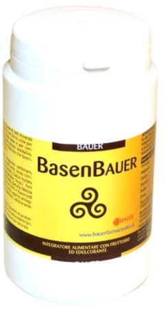 Bauer - Basenbauer - Integratore alimentare a base di Sali minerali alcalini di Magnesio e Potassio, arricchito con Zinco, utile per mantenere un corretto metabolismo ACIDO-BASE 100 gr