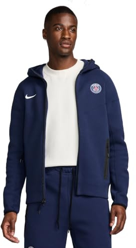 Nike Paris Saint-Germain Tech Fleece Windrunner Fußball-Hoodie mit durchgehendem Reißverschluss (Herren), FZ7224