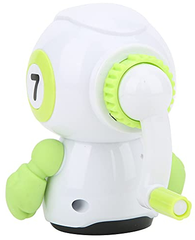 Temperamatite Manuale Forma Robot Verde Cancelleria in Plastica ABS Materiale Scolastico Temperamatite per Bambini Temperamatite Elettrico Manuale Anime Mano Divertente Piccola