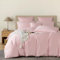 YASMENG Mako Satin Bettwäsche 155x220 Rosa 100% Baumwolle Satin Glänzend Deluxe Bettbezug Set Weich Seidig Atmungsaktiv Lyocell Seide Bettwäsche 3 Teilig mit Reißverschluss und 2 Kissenbezüge 80x80 cm