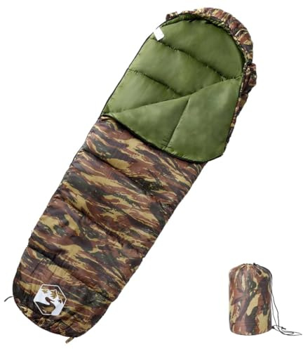 Ziaphsol mumie sovsäck för vuxna, sovsäck filt sovsäck för camping, vandring, vandring, utomhus tält resa backpacking, årstider, 190T polyester