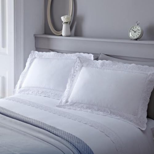 Serene - Renaissance - Easy Care Duvet Cover Set - Super-King, White