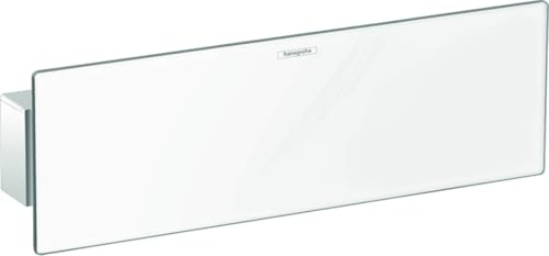 hansgrohe FixFit Schlauchanschluss, 300 mm, mit Duschkopfhalterung und Duschablage, Weiß/Chrom
