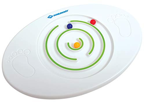 Schildkröt Kinder Balance Board, Balancierbrett mit integrierten Kugellabyrinth, verbindet Gleichgewichtstraining mit Spielspaß, ab 4 Jahren, 970137