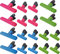 WUWEOT 18 Stück 2 Größe Verschlussclips für Tüten Verschlussklammern Kunststoff Lebensmittelklammer Tütenclips Food Bag Clips Chip Clips Verschlussklemmen Verschlussclips für Beutel 3 Farben