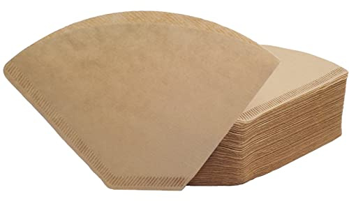 #4 Cone Coffee Filter 8-12 Cup, 200 Count Unbleached Natural Paper, No Blowout, Disposable for Pour Over and Drip Coffee Maker