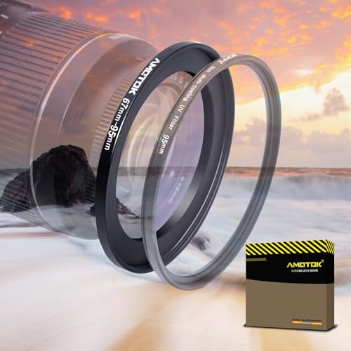 Adattatore per obiettivo da 67 mm a 95 mm, anello adattatore per filtro da 67 mm a 95 mm, compatibile con tutti gli accessori per filtri da 95 mm