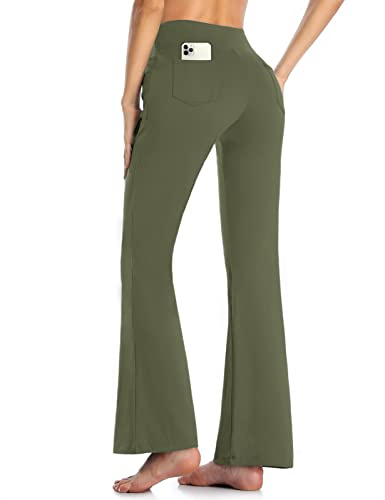 MOVE BEYOND Women's Straight Leg Work Trousers - Tummy Control Professional Suits Pants for Workout Yoga Office Work