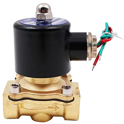 WANGCL Solenoid Valve Water 220V Irrigation Valve Solenoid Valve Normally Closed - DN20 3/4 for for Air Water Oil