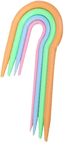 4pcs Jumbo Cable- Needle u Shape Cable Needles Sewing Crochet Needles Holders for Knitting Tapestry Yarn Needles Plastic Cable Needle u Knitting Cable Needles Looper Giant
