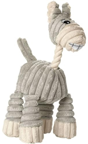 HUNTER Hundespielzeug HUGGLY, für kleine und mittlere Hunde, Plüschspielzeug, Kuschelspielzeug, weich, kuschelig, niedlich, waschbar, Stil: Zoo Donkey, Größe: 25 cm