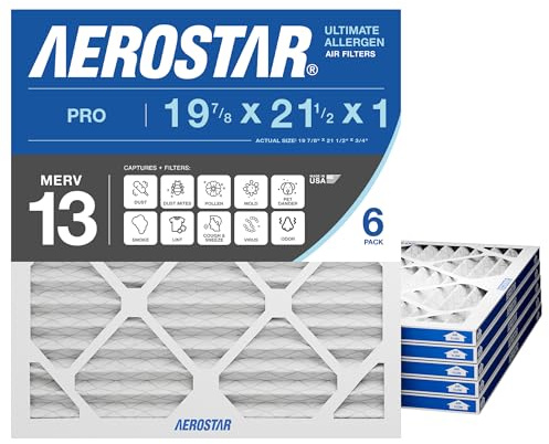 Aerostar Home Max 16 x 20 x 4 MERV 13 veckluftfilter