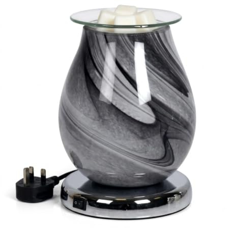Aroma Oval Touch Electic Burner Grey Swirl