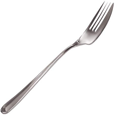 Rehabilitation Advantage Left-Hand Side Cutter Fork – 7 Stainless Steel Adaptive Utensil for Arthritis, Weak Grip, Hand Tremors & Limited Mobility – Dishwasher Safe