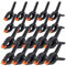 ASelected 20 Pcs Spring Clamps Nylon Spring Clamp Plastic Heavy Duty Grip Clips Set 10Pcs 2 Inch Clamps, 10Pcs 3 Inch Clamps