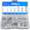 Embouts de Câble Non Isolés, 800 Pcs Embouts de Fil, Connecteurs à Bout Bornes de Câble, Terminaison à Sertir Cosses de Fil électriques, Cosses Electriques a Sertir pour Projets électrique 10-22 AWG
