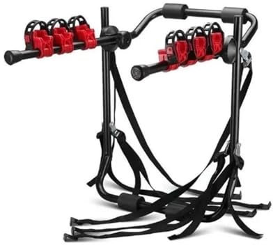 Coffre De Toit De Voiture pour Auto pour SUV et Voiture/Porte-Bagages de Toit 3-vélos Robuste pour Bras de Montage sur Coffre Porte-vélo Support arrière pour hayon Galerie De Toit(02)