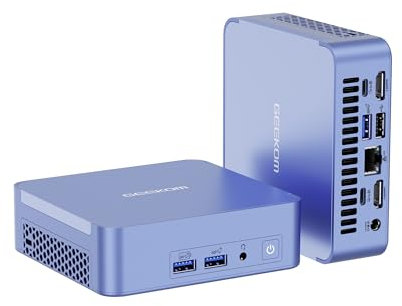 GEEKOM AX8 Pro Mini PC,AMD Ryzen R7-8745HS (8C/16T,up to 4.9GHz) Mini Computers, 32GB DDR5 5600Mhz RAM& 512GB PCIe Gen 4 SSD, Mini Desktop Windows 11 Pro, AMD Radeon 780M /WiFi 6E/BT5.2/2.5G LAN
