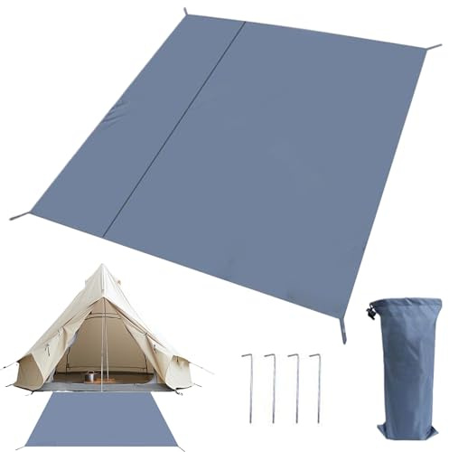 Genérico Tappeto da pavimento per campeggio, impermeabile, per campeggio e tenda, resistente strappo, con borsa di stoccaggio per balcone, escursionismo, giardino
