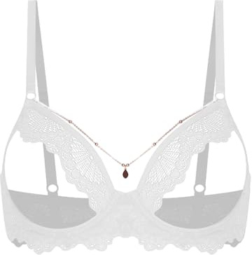 SiiRoh Dentelle Soutien Gorge Ouvert Sein Nu Femme Lingerie Transparent | Brassière Armature Push Up, Bra, Sous Vêtement, Lingiere Érotique