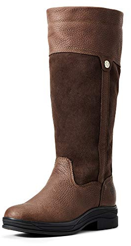 ARIAT Womens Windermere II H20 Water Hydration Country Boots Dark Brown - Easy Stretch Waterproof Sprayproof