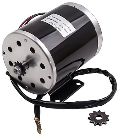 maXpeedingrods 500W 24V DC Motor E-Scooter Elektroroller Elektro Motor Mit Halterung Elektromotor für ZY1020 Roller E-Bike für Mini Bike 2500RPM