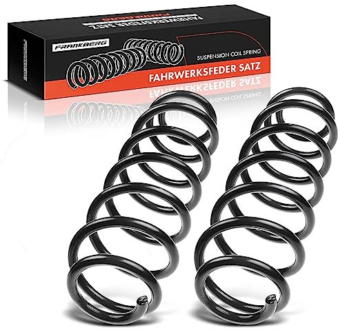 Frankberg 2x Federn Fahrwerksfeder Hinterachse Kompatibel mit A1 8X1 8XK 2010-2018 Ibiza III 6L1 2002-2009 Fabia II 545 NJ3 2007-2021 Replace# 6Q0511115AF