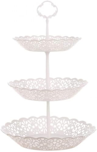 Fruit Basket Fruit Etagere Fruit Bowl Plastic Cupcake Dessert Stand Fruit Basket Removable 3 Etagere Fruit Baskets Vegetables Fruit Snacks Bread Display Kitchen