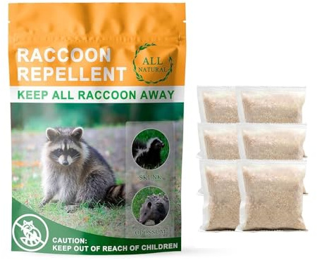 Natural Raccoon Repellent Pouches – 6-Pack (25g per Bag)