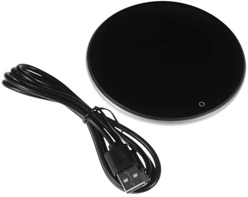 Ciieeo USB Tassenwärmer Für Den Schreibtisch Kaffeetassen-Wärmer-Matte Mit Rutschfester Oberfläche Gleichmäßige Wärme Für Kaffee Und Tee Kompakt Für Büro Zuhause Und Café Mit USB-Kabel