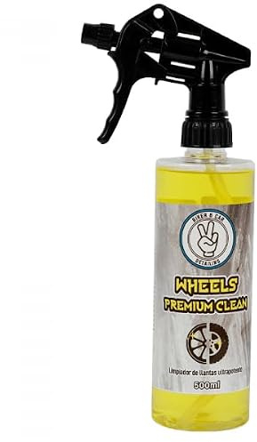 Biker and Car Detailing Wheels Premiun Clean Limpiador de Llantas de Aluminio para Moto y Coche, Elimina Carbonilla y Grasa, Fabricado en España