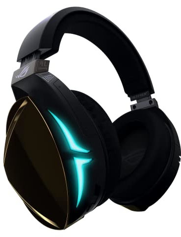 ASUS ROG Strix Fusion 500 Gaming Headset with Headset-to-Headset RGB Light Synchronisation via Mobile App Control, Hi-Fi-Grade ESS DAC and Amplifier and 7.1 Virtual Surround, Black