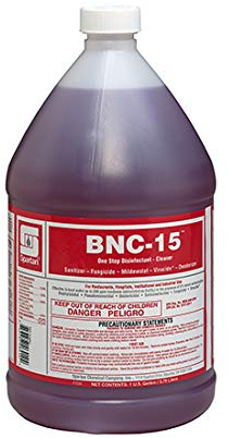 Spartan Chemical BNC-15 Sanitizing Solution Non-Acid Disenfectant, Virucide, Sanitizer, Fungicide, Mildewstat. (1 Gallon)