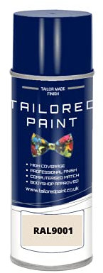 RAL 9001 Cream White MATT Aerosol Paint Can Direct MATT Paint For Wood, Metal, Plastic, PVC, UPVC, Fascia Boards - Indoor & Outdoor